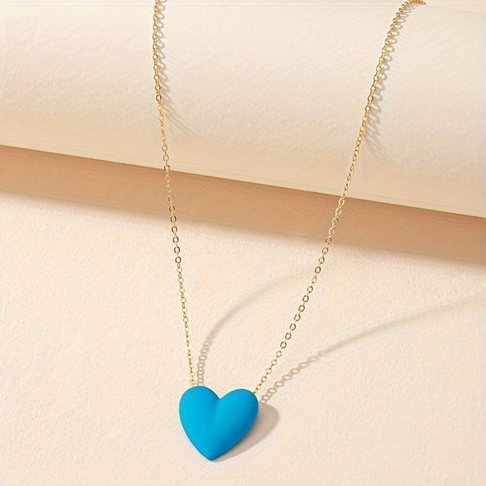Blue Heart necklace N1754